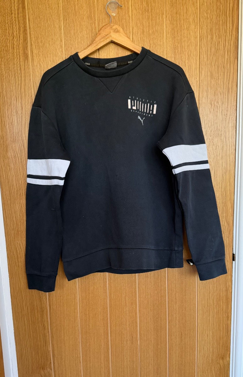 Puma Athletic Department Men’s XL Black Crew Neck Sweatshirt