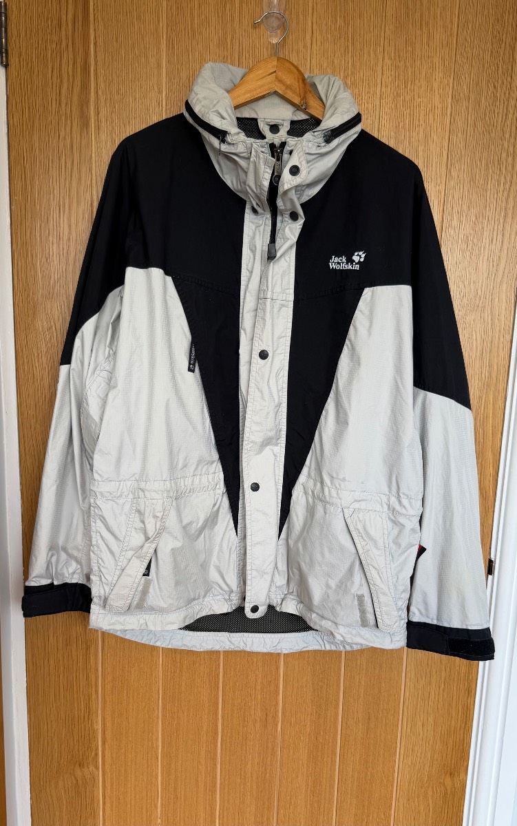 Jack Wolfskin Texapore Waterproof Jacket Grey Black XL