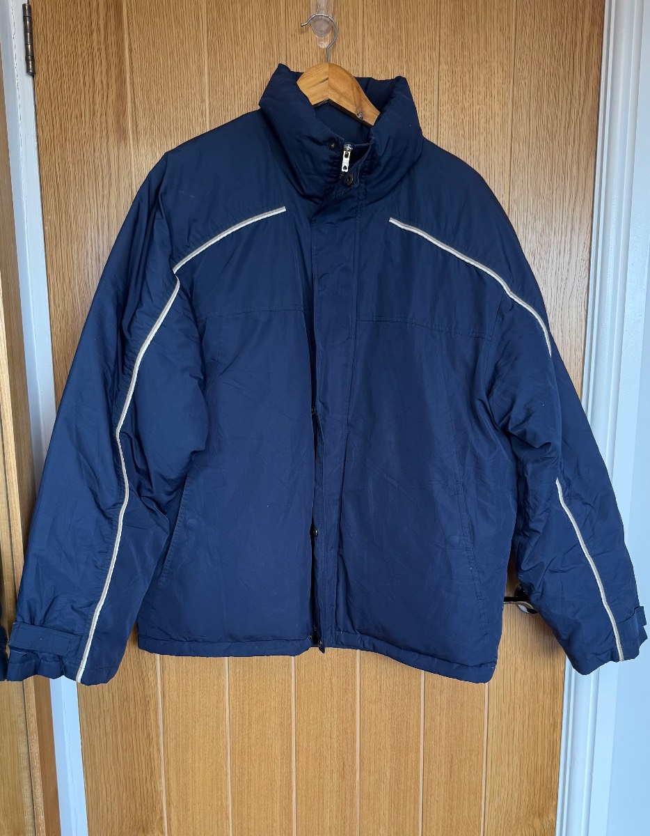 Vintage Champion USA Down Puffer Jacket Navy Men’s Medium
