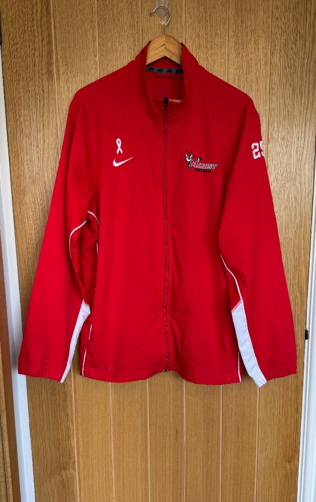 Nike Dri-FIT Marist Football Team Jacket Red Full Zip Track Top Men’s Large