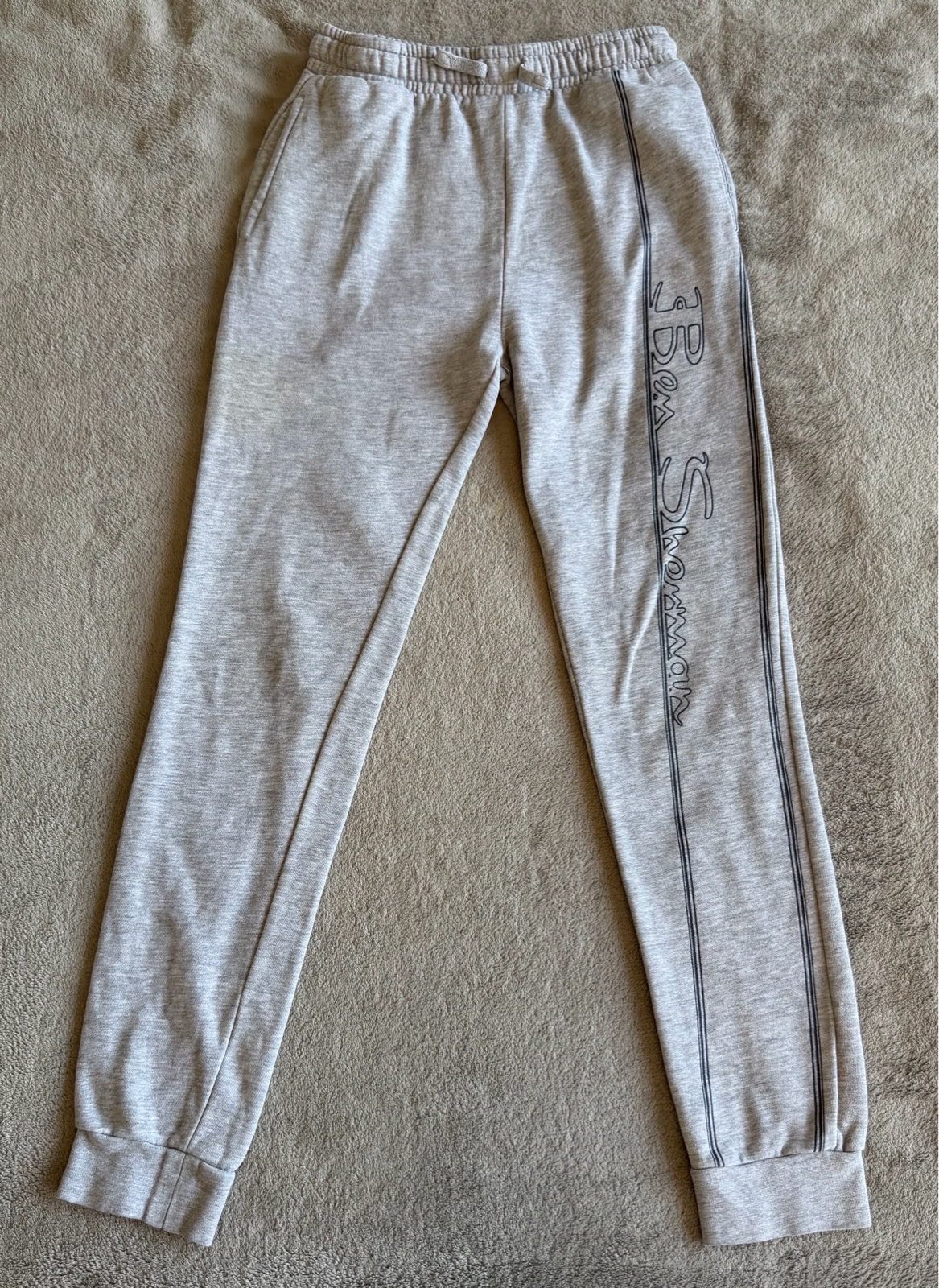 Ben Sherman Boys Grey Marl Logo Joggers Age 9-10 Years