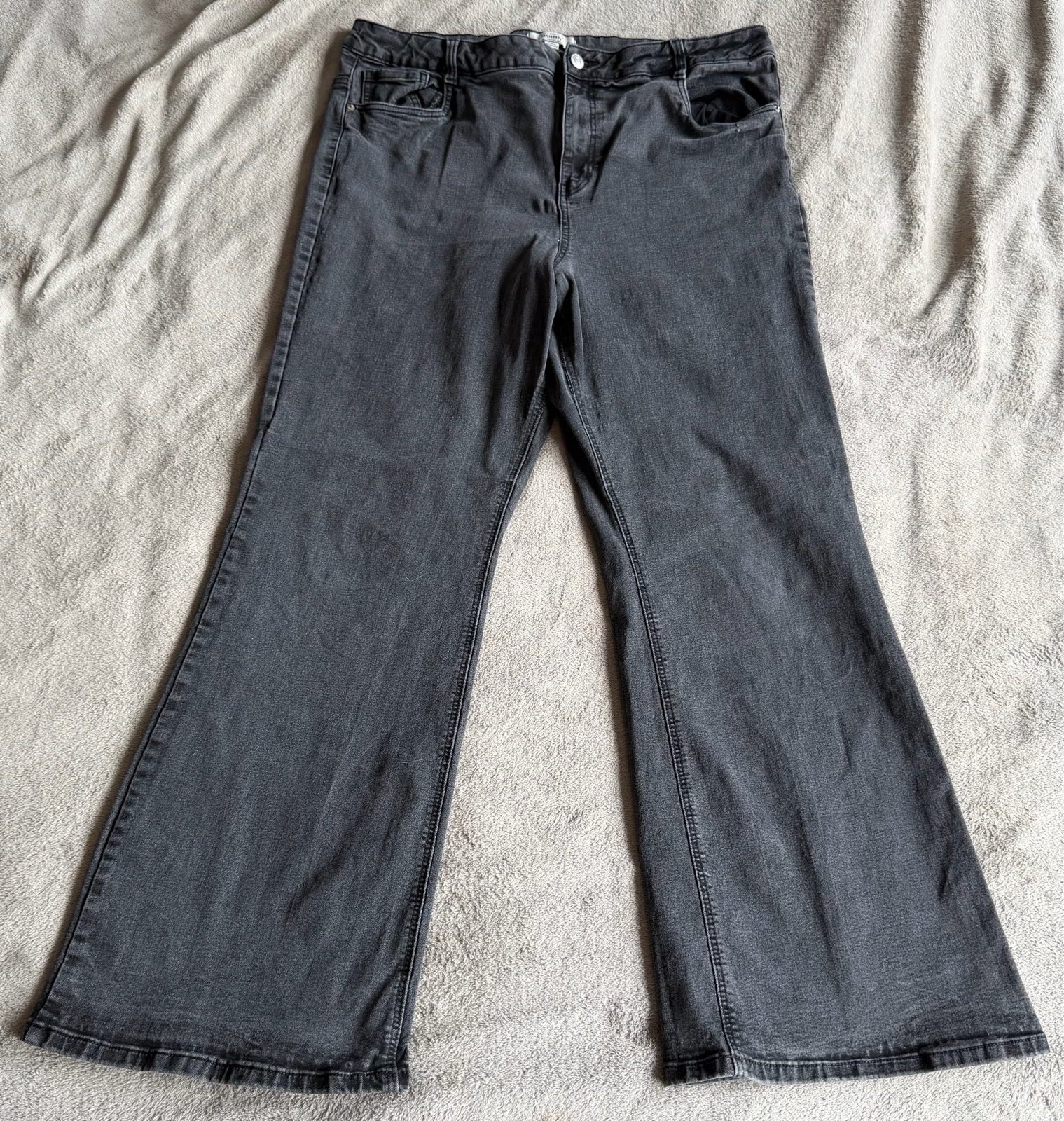 New Look Quinn Women’s Bootcut Jeans UK 22 Regular Washed Black