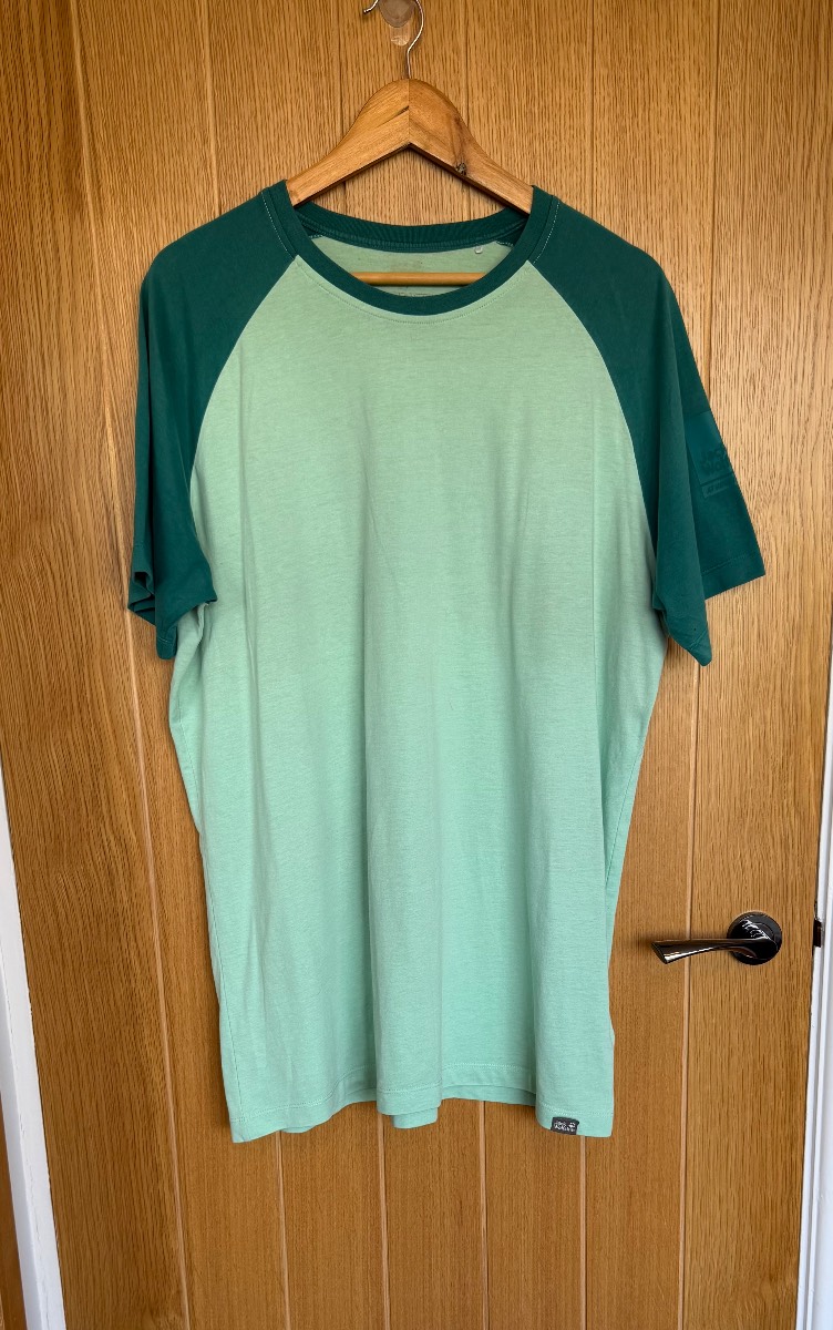 Jack Wolfskin At Home Outdoors Organic Cotton Green T Shirt Mens XL
