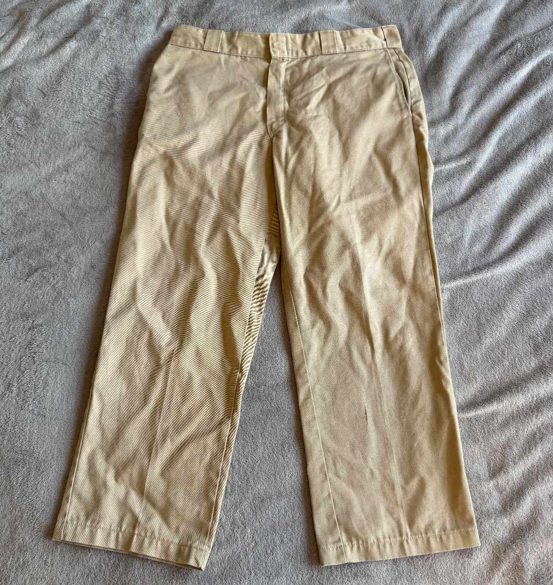 Dickies 874 Original Fit Beige Work Trousers W34 L27