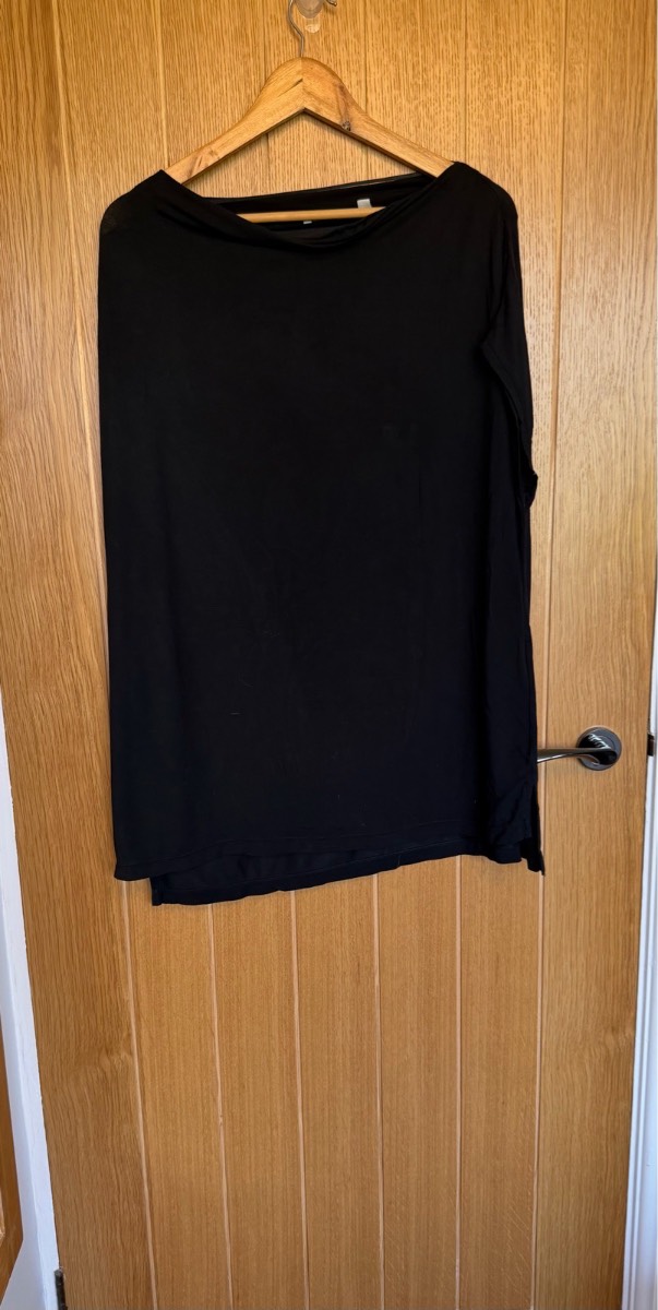 UNIQLO Black Modal Batwing Long Sleeve Top XL