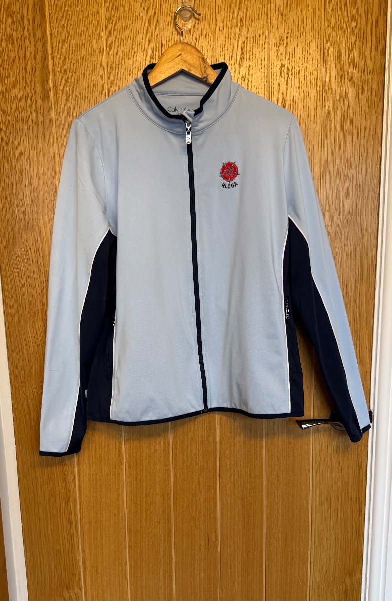 Calvin Klein Golf Ladies Full Zip Jacket UK 18 Blue Stretch Golf Layer MLCGA Softshell
