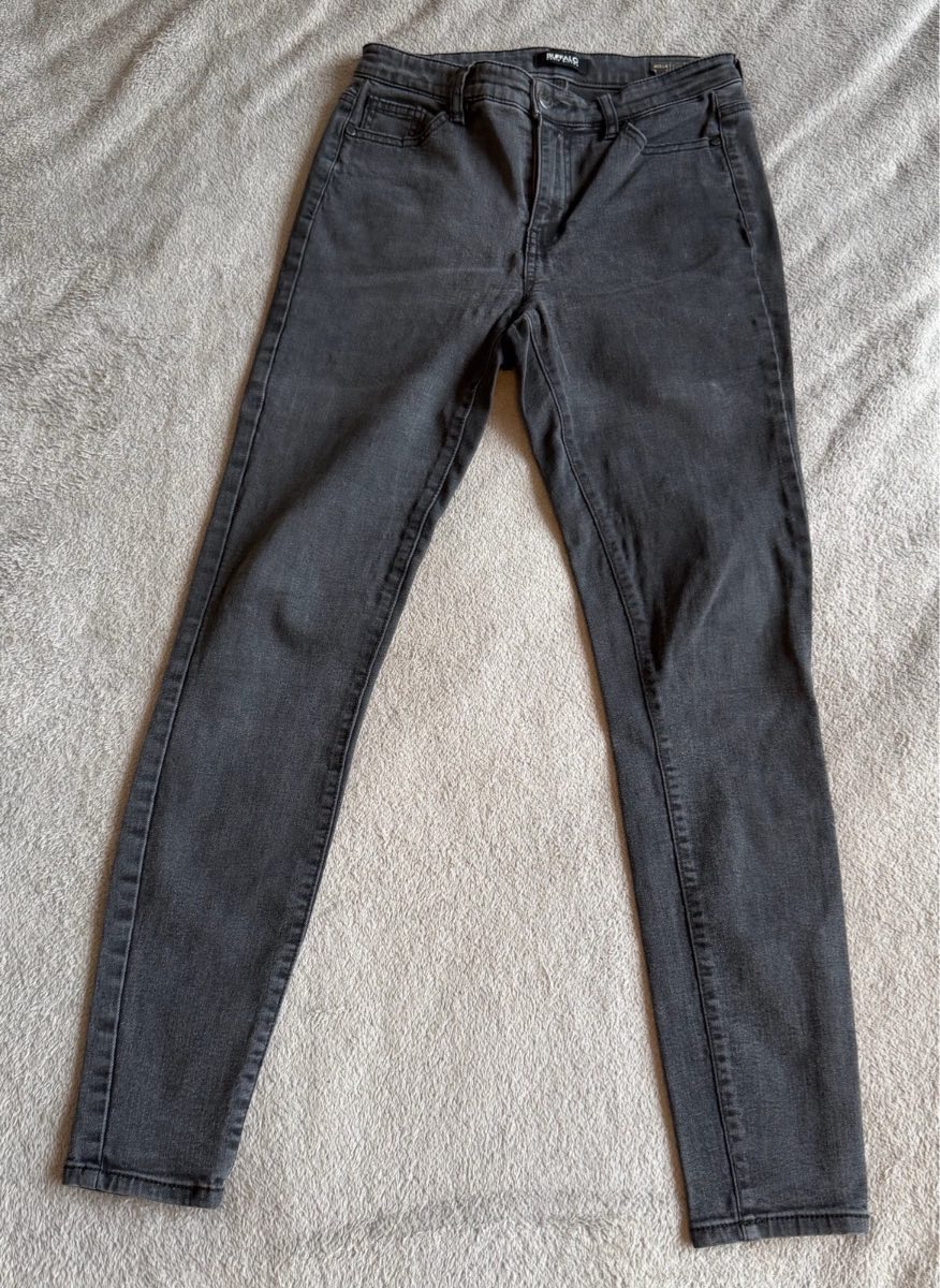 Buffalo David Bitton Mollie Skinny Grey Stretch Jeans Women’s UK 8