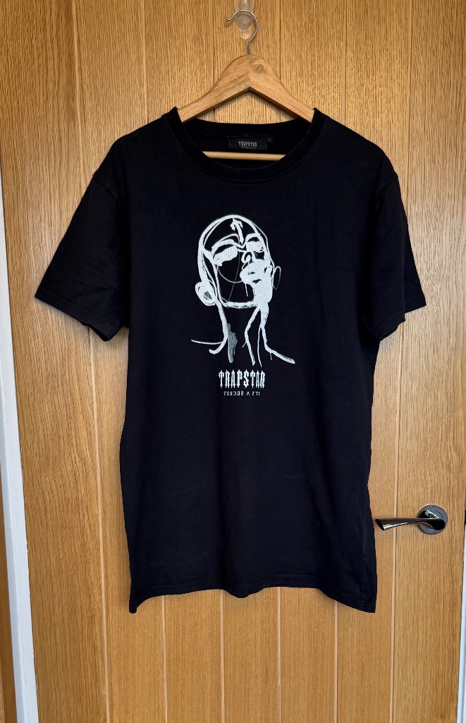 Trapstar Graphic T-Shirt Black Large Streetwear Made In Portugal