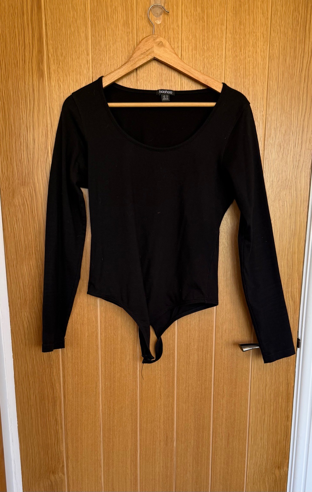 Boohoo Women’s Black Long Sleeve Bodysuit Size 16