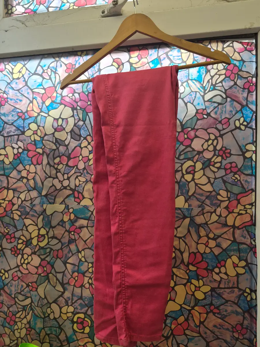m&s pink jeggings long leg size 12