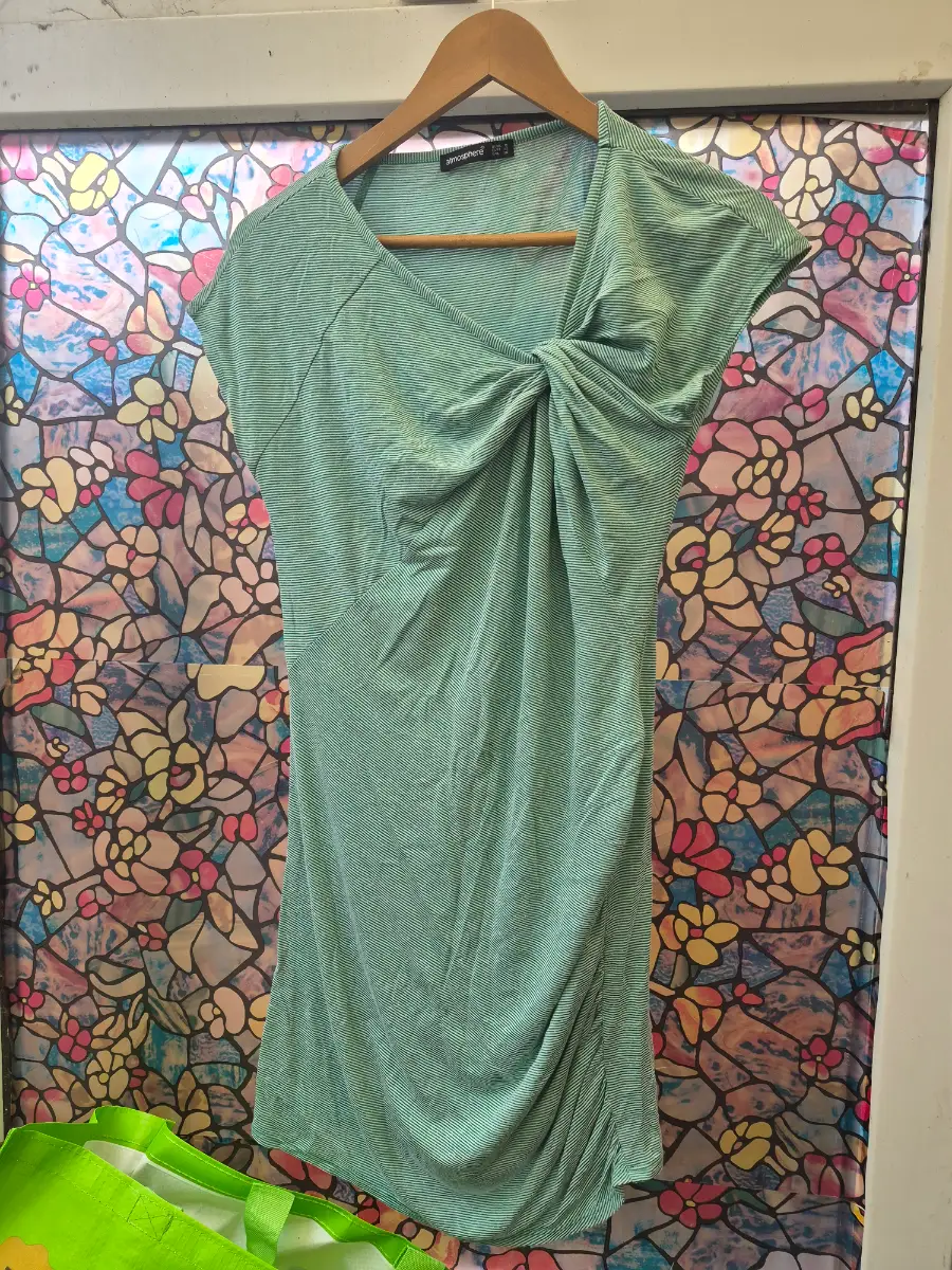 sage green dress Atmosphere (Primark) size 10