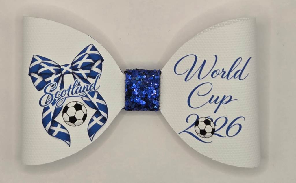 Scotland world cup hair bow