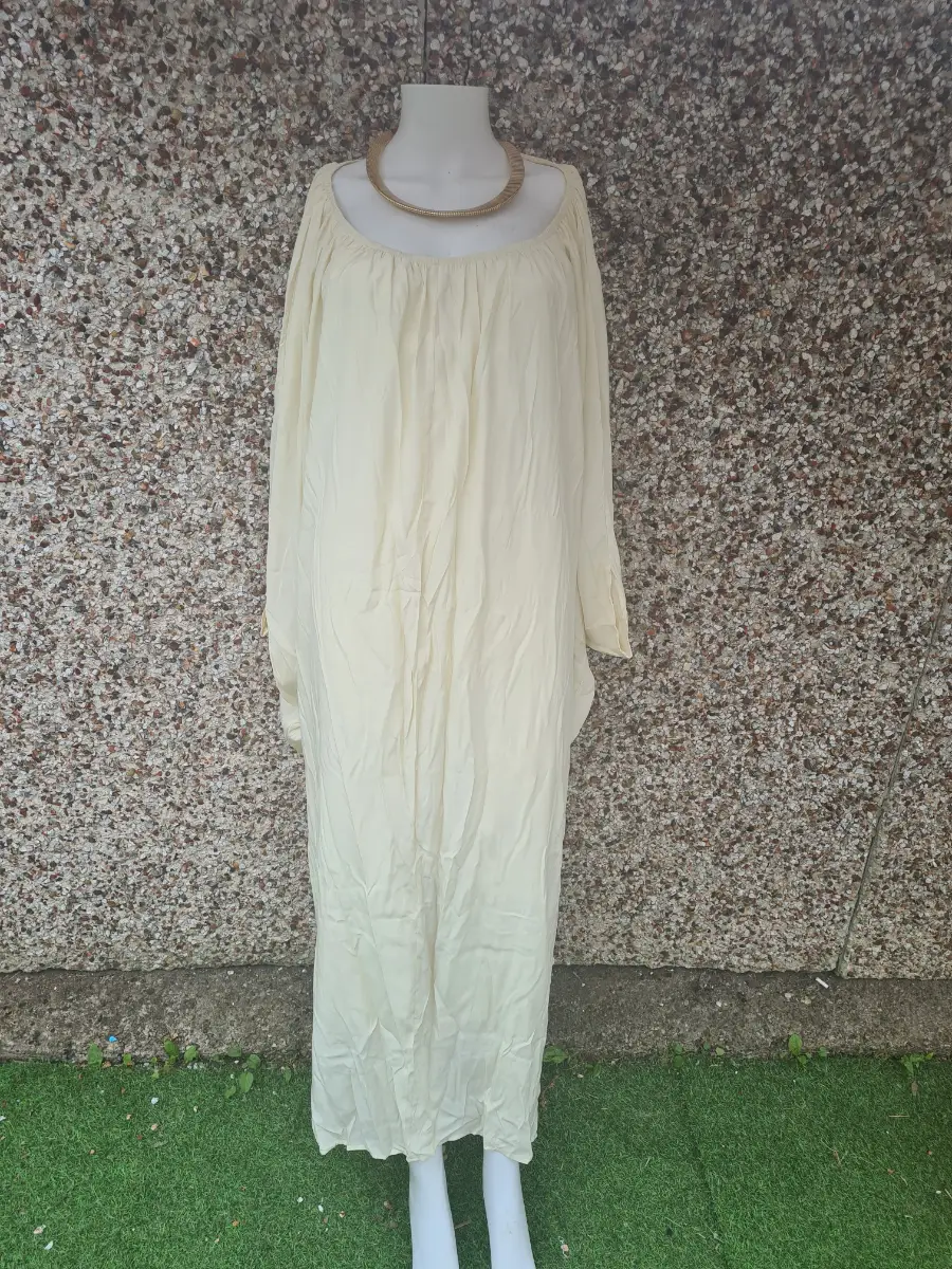 Bohemian Style Perfect For Beach | Uoozee Cream Maxi Dress | Size S (UK 8–10) | BNWT | RRP £45