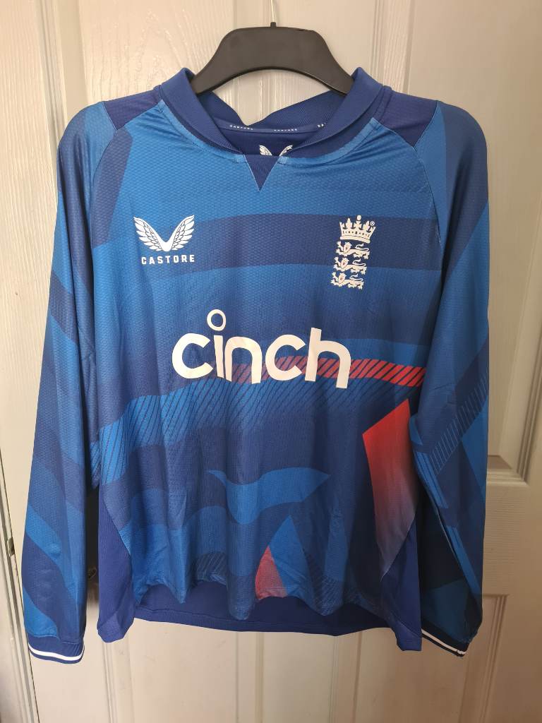 Castore England Cricket Long Sleeve Shirt | UK 16 | BNWT | RRP £105 | SOLD OUT SIZE