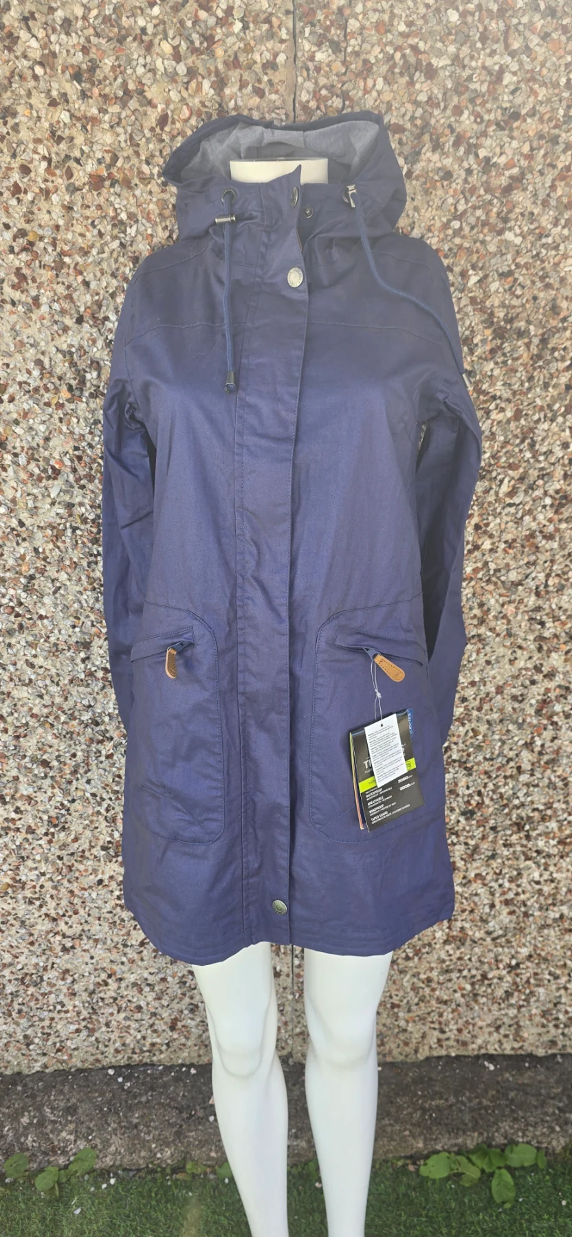 BNWT Trespass Sprinkled TP75 Navy Jacket XXS / Fits S Waterproof RRP£140