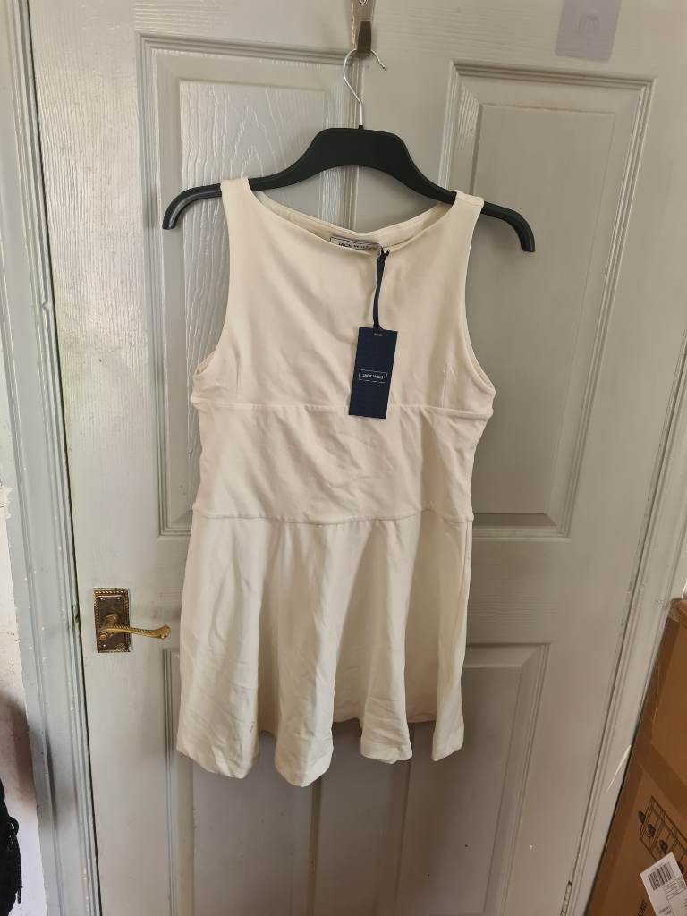 Jack Wills Skater Dress Vintage White | UK 14 / EU 42 | BNWT