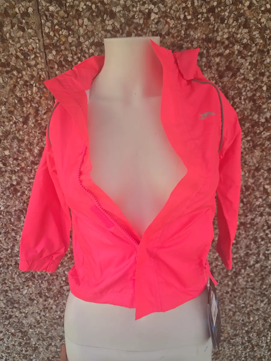 Trespass Neely II Kids Waterproof Jacket Age 3-4 Bright Pink BNWT Original Bag Displayed Only