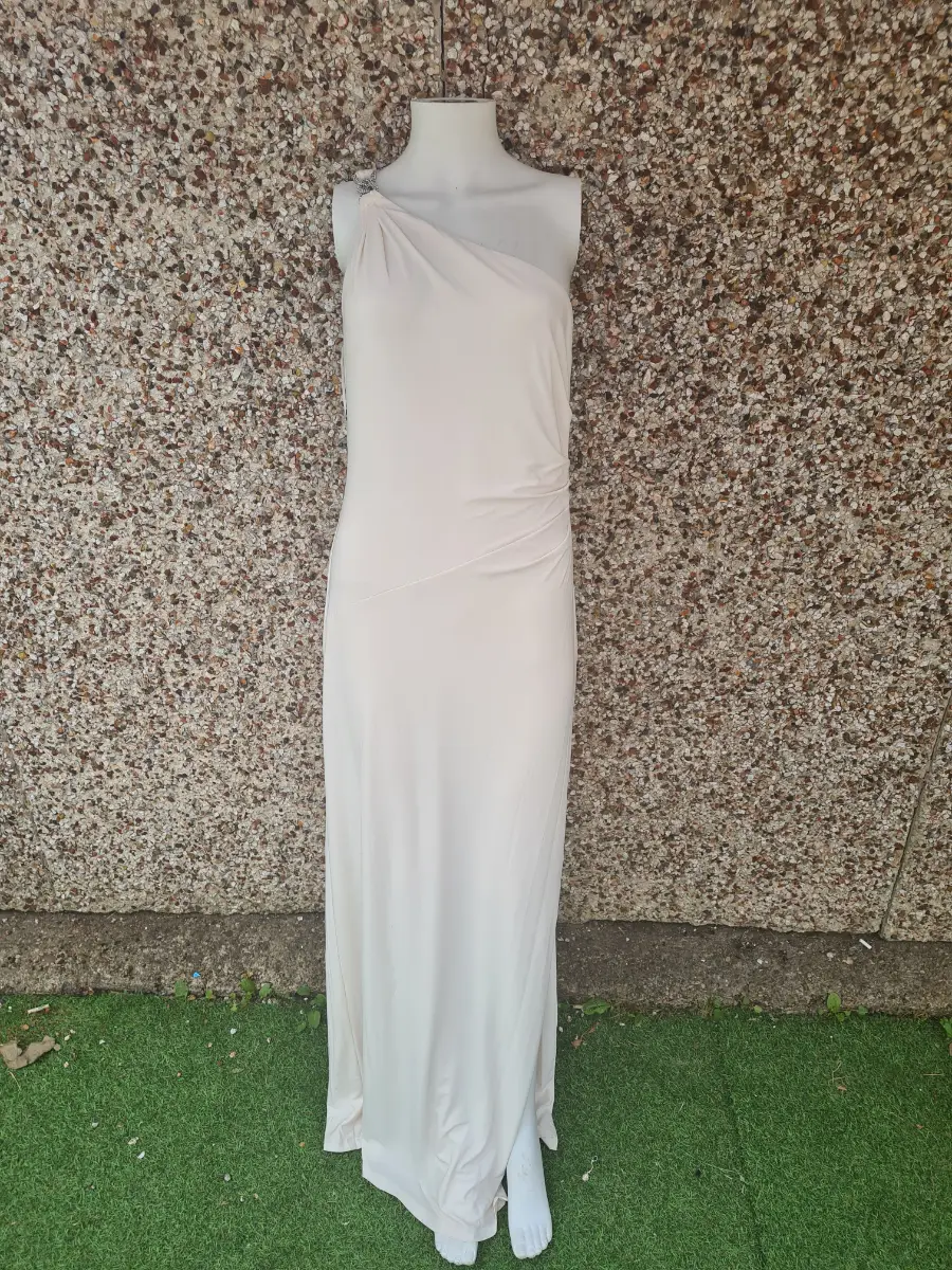 Lauren Ralph Lauren Belina One‑Shoulder Maxi Dress | UK 12 (US 8) | BNWT | RRP £259