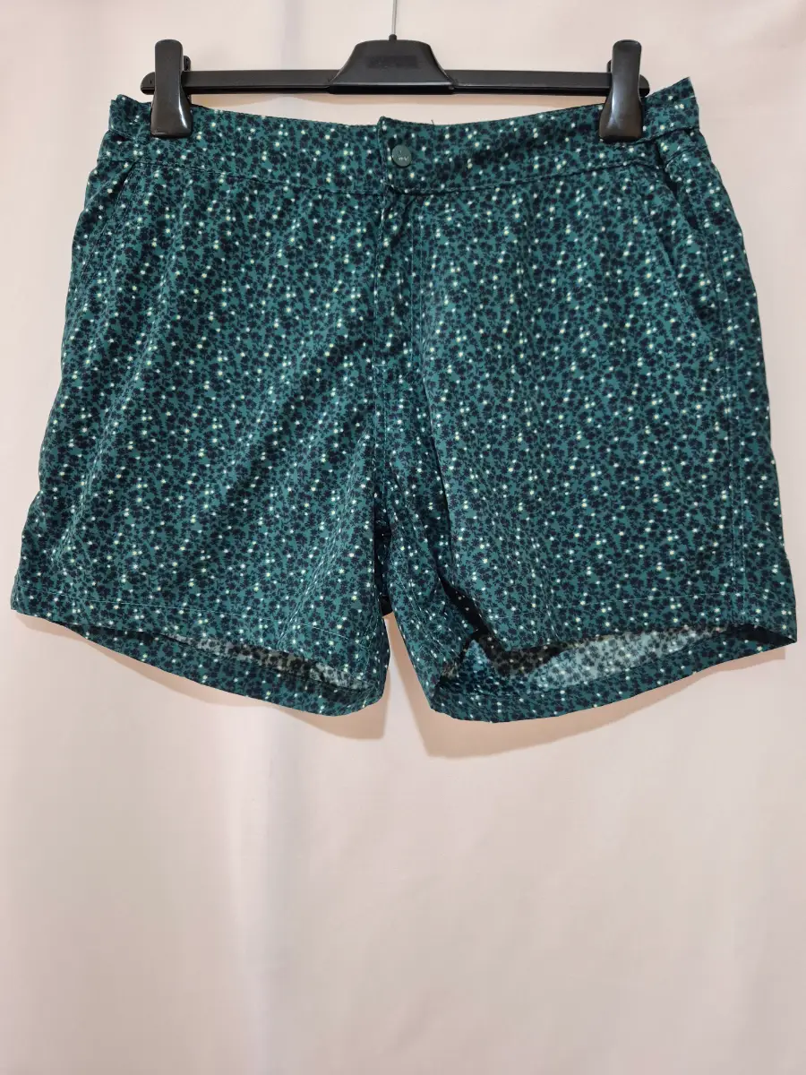 Men's Le Shark Swim Shorts Swimming Trunks size XL Extra Large 34 Dark Green Mesh Lined