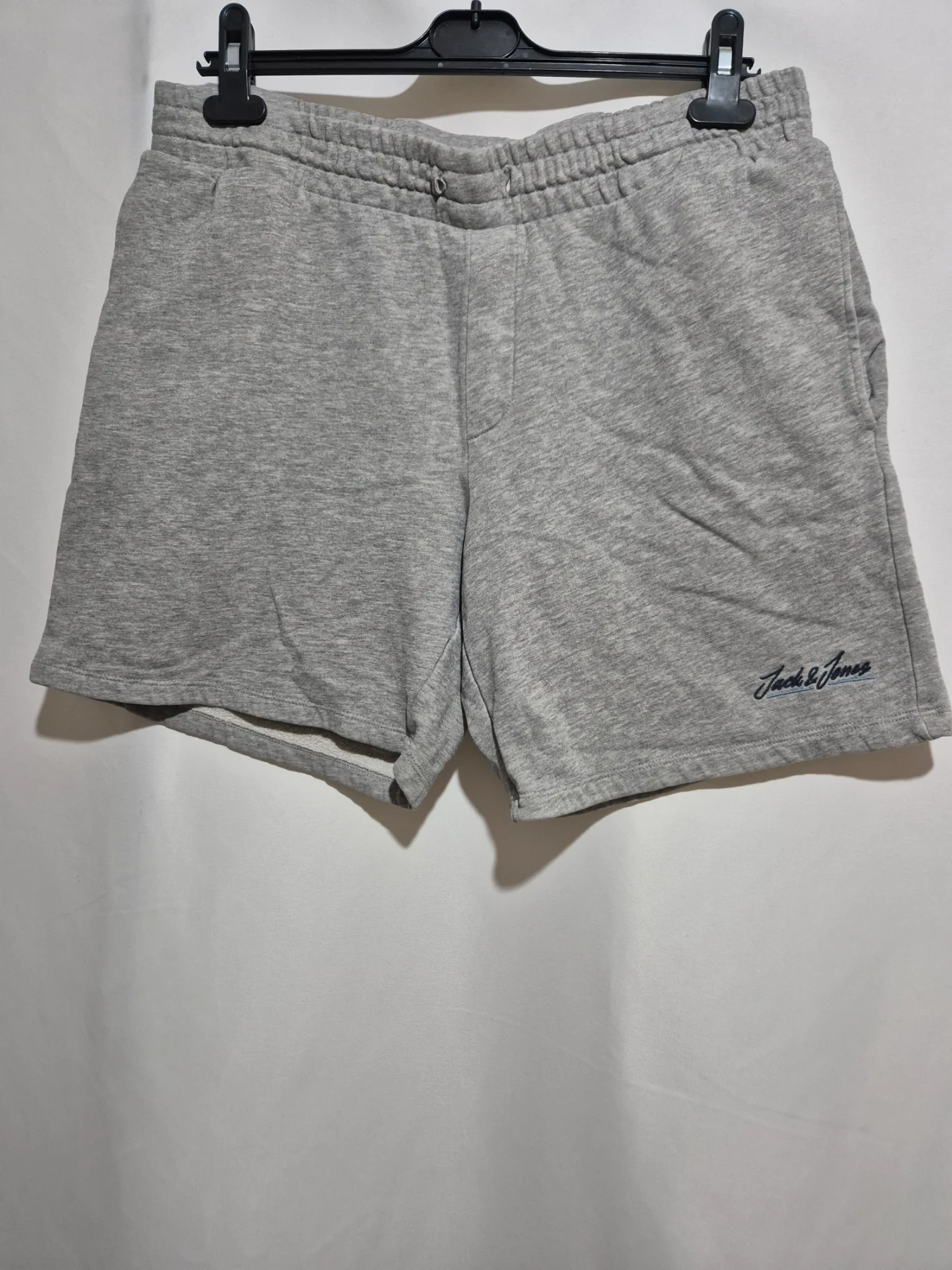 Jack & Jones Grey Sweat Shorts Mens Size L Large W34 Jersey Casual Gym Running