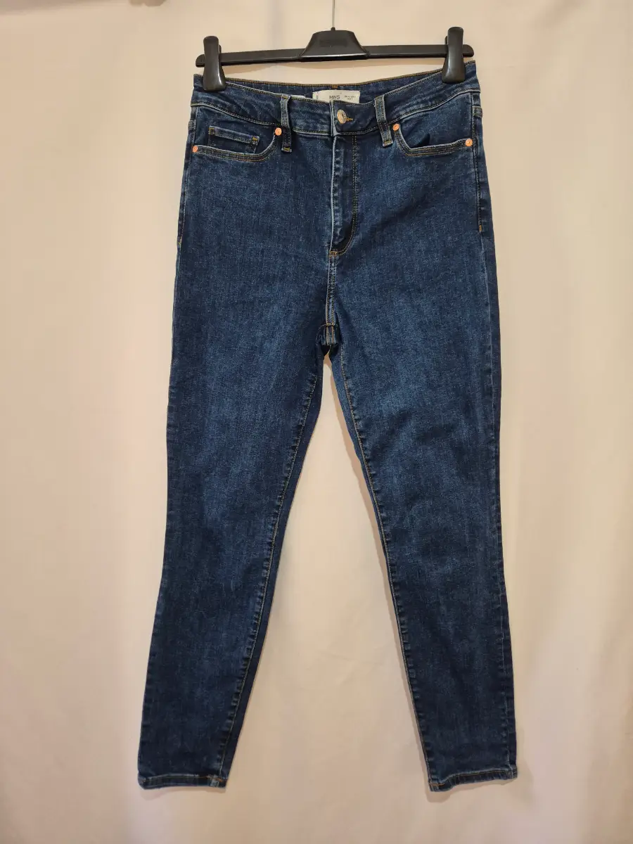 Women's MNG Mango Anne Jeans size 10 (30 x 28) Dark Blue High Rise