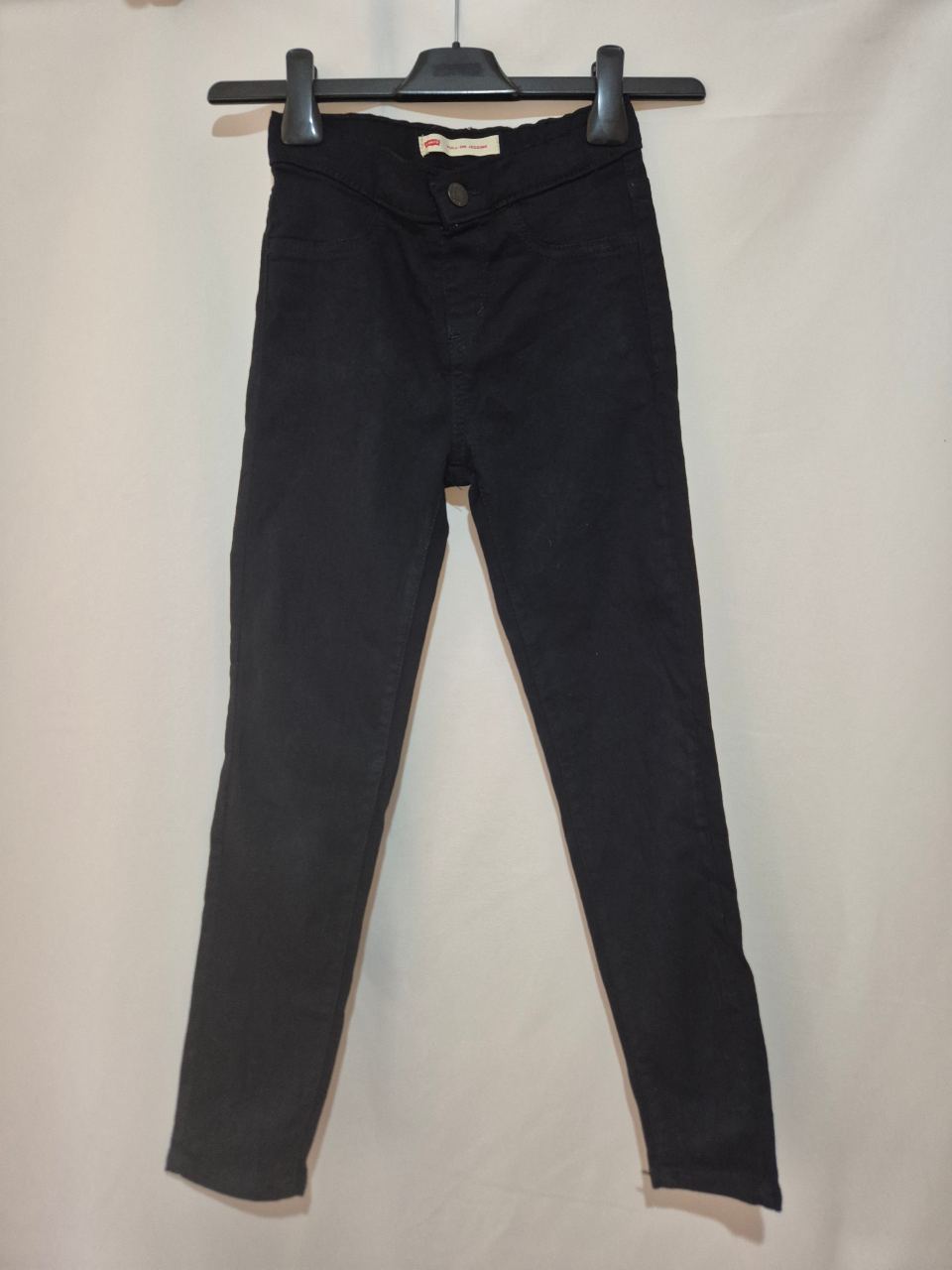Girl's Levi's Pull on Jeggings Jeans size 8 years Black Adjustable Waist