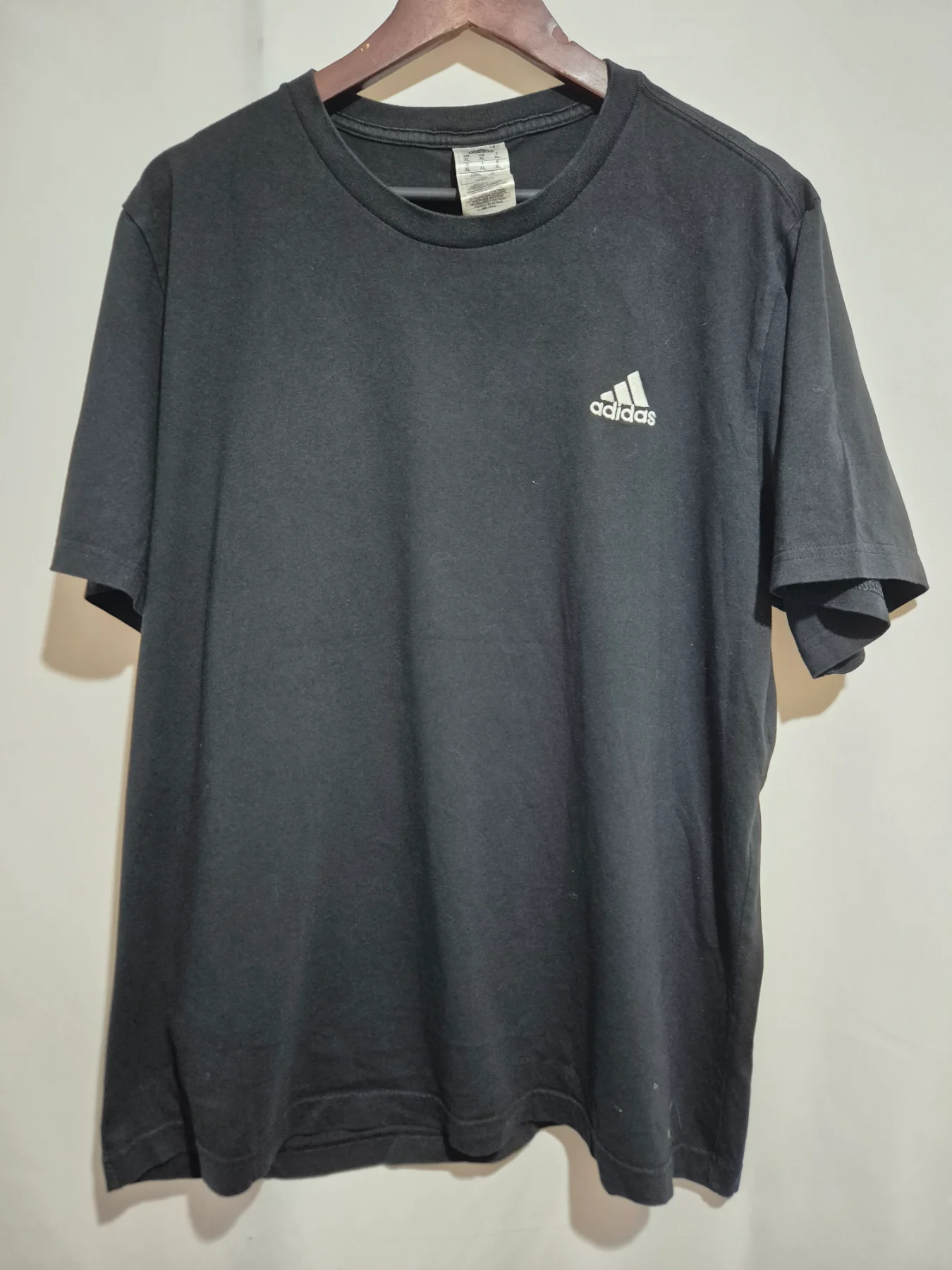 Adidas Black T Shirt Mens Size XL Extra Large Essentials Performance Training Top
