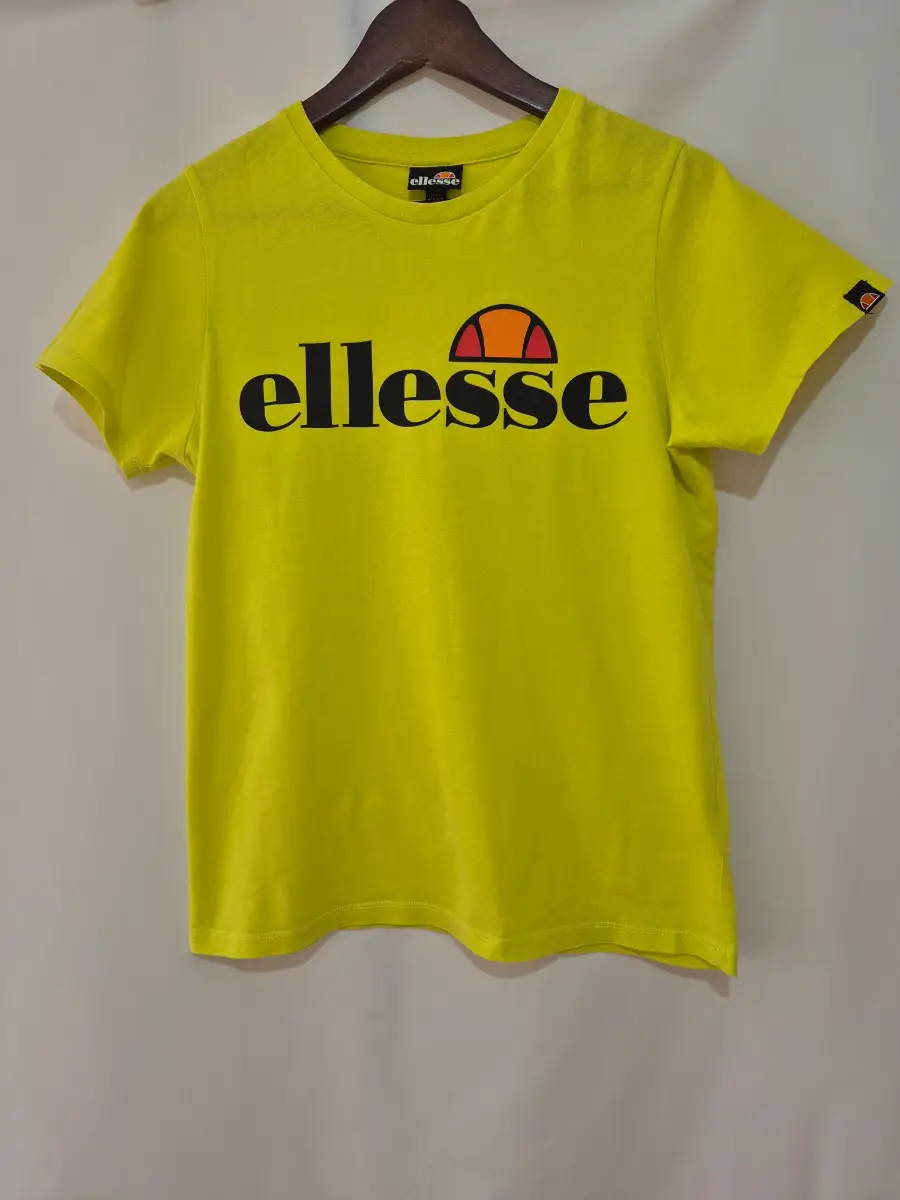 Women's Girl's Ellesse T-shirt Top size 8-10 12/13 Years Bright Yellow Sports Leisure