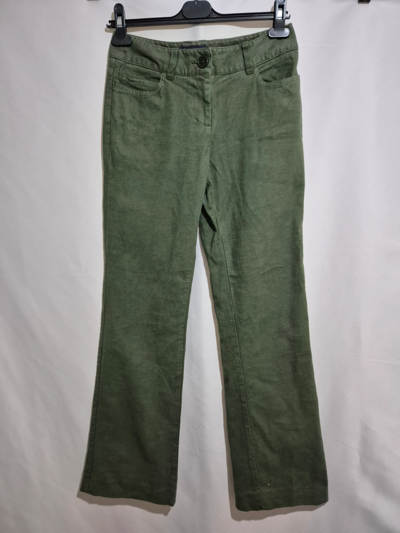 Boden Khaki Green Bootcut Chino Trousers Womens 8 W28 Olive Smart Casual Pants
