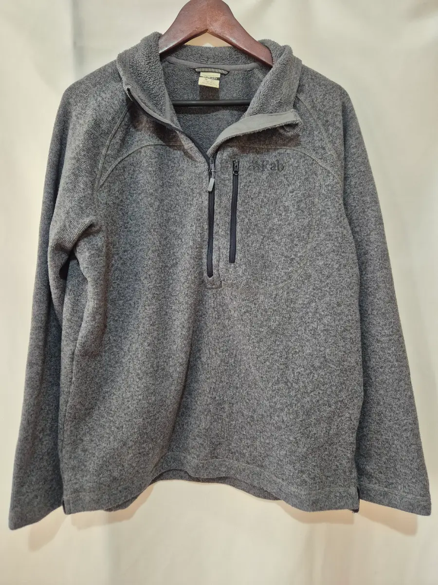 Rab Quest Fleece Sweater Pullover Grey Mens Size M 1/4 Zip Hiking Gorpcore
