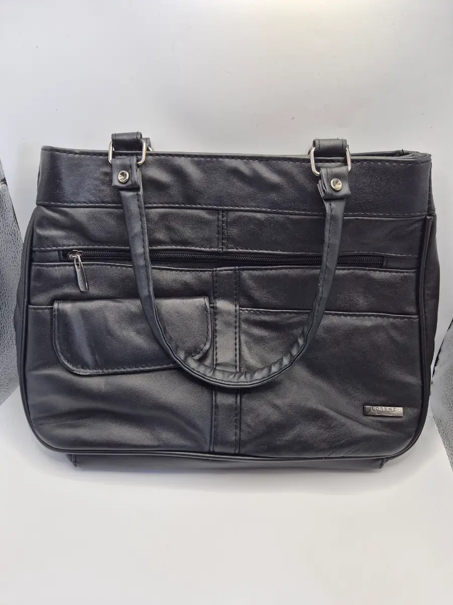 Women's Lorenz Handbag size 33 x 23 x 8 cm Black Soft Faux Leather