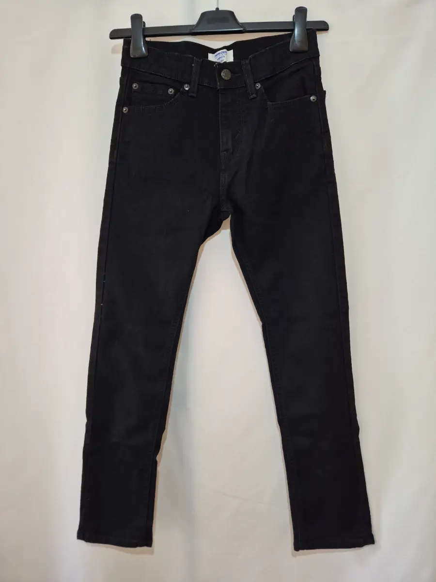 Teenage Boys Levi's Denizen Skinny Adjustable Waist Jeans size 14 years (25 x 27) Black
