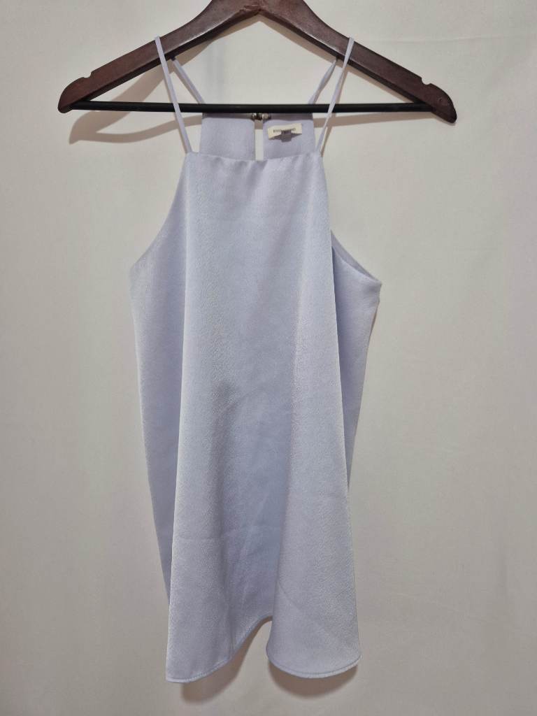 Women's River Island Sleeveless Strap Camisole Top size 10 Lilac Smart Casual