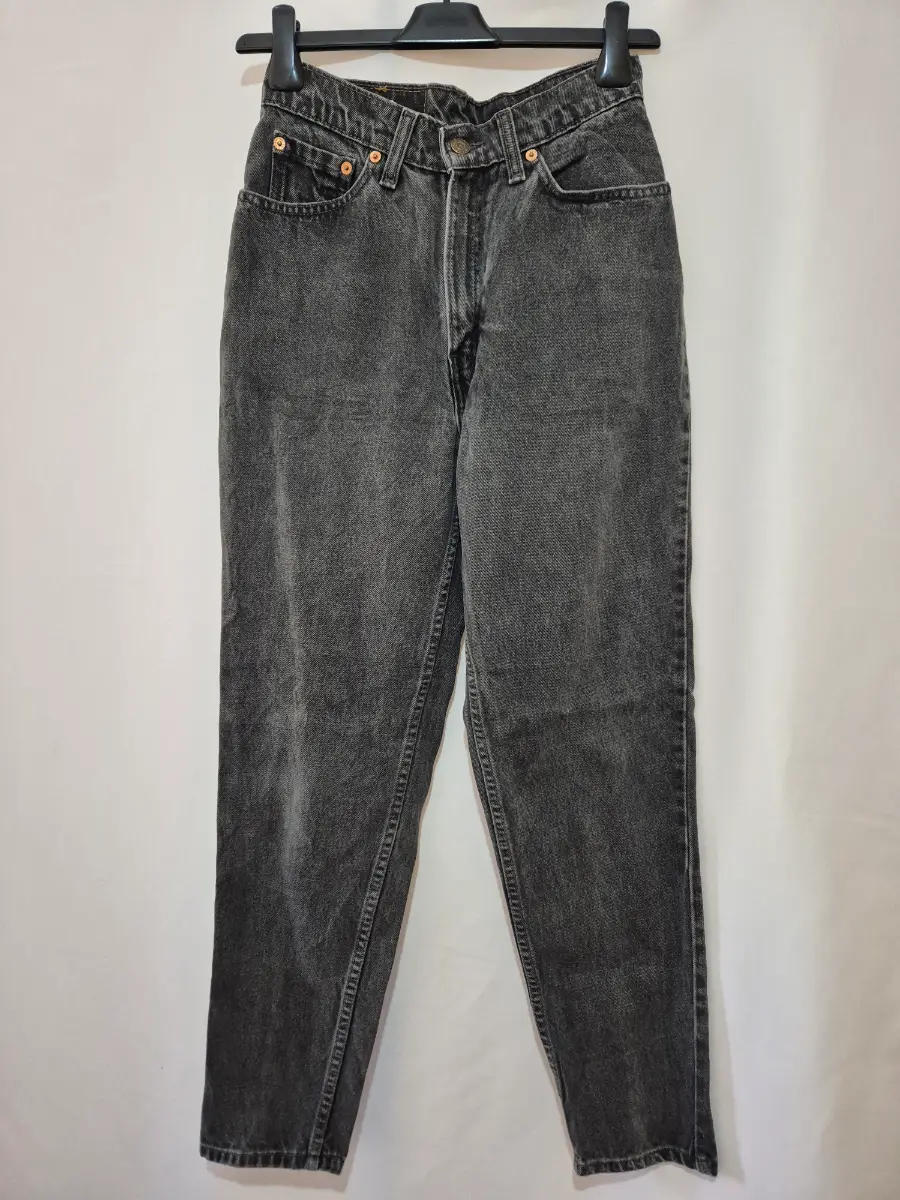 Men's Teen's Boy's Levi's 512 Straight Jeans size 26 x 29 Faded Black Wash
