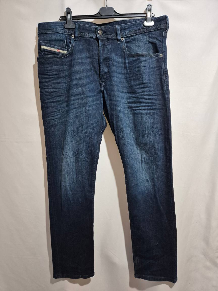 Diesel Buster Jeans Mens W36 L32 Blue Tapered Slim Indigo Regular Denim Retro