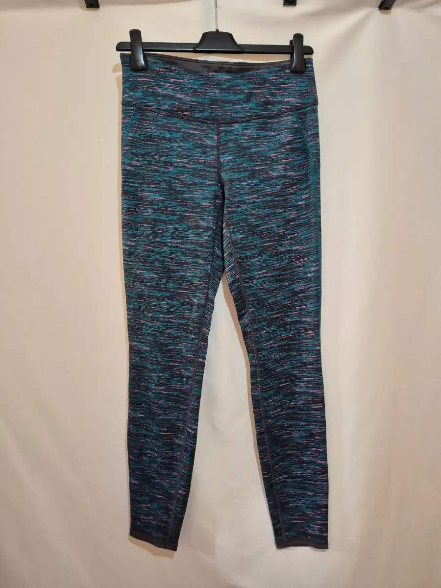 Women's Active by Tchibo TCM Reversible Leggings size M Medium 10 Multi Grey