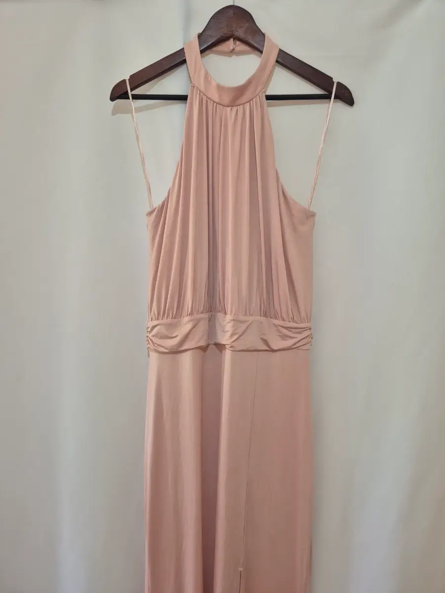 Lipsy London Halter Neck Dress size 16 Pink Evening Prom Wedding Gown  Bridesmaid