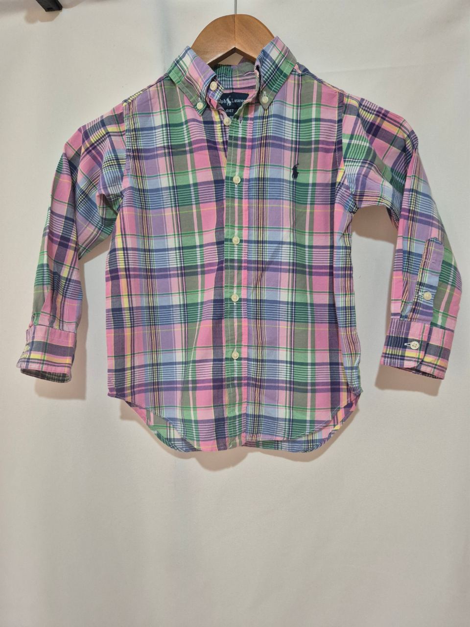 Boys Ralph Lauren Short Sleeve Shirt size 4 years Multicoloured Checked Smart Casual