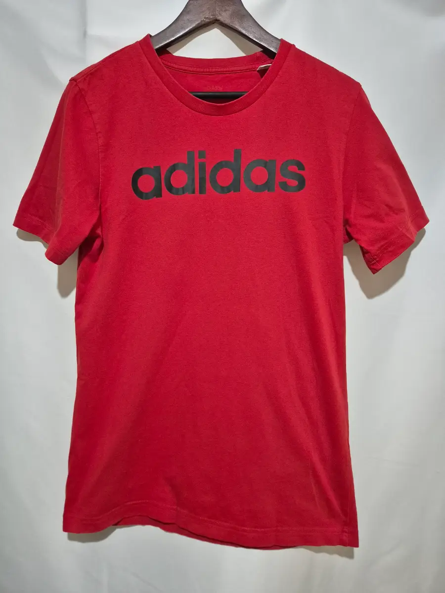 Men's Adidas Short Sleeve T-shirt size S Small chest 38" Red Black Logo