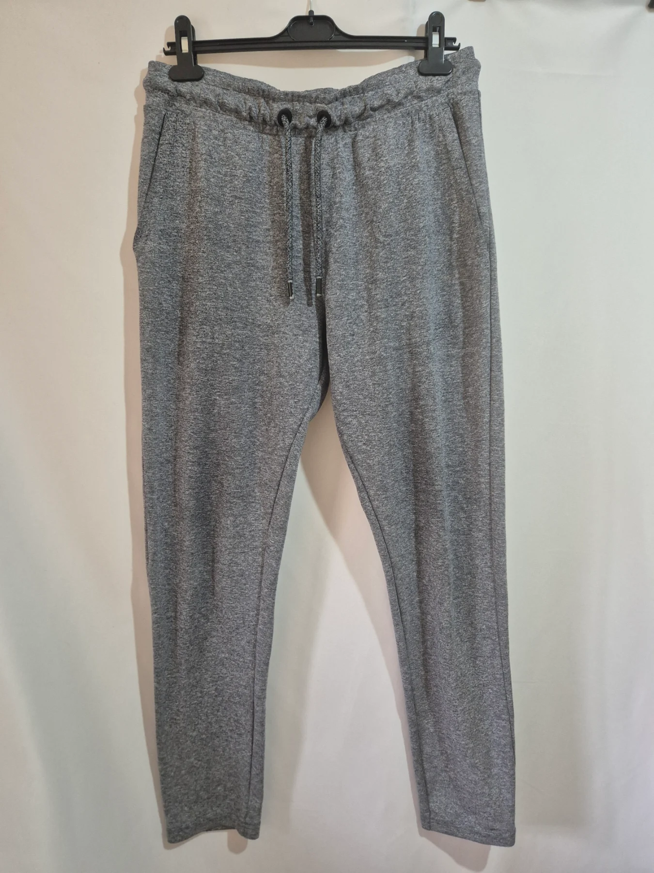 Superdry Athletics Original Grey Marl Joggers Mens Large Sweatpants Tapered Pants