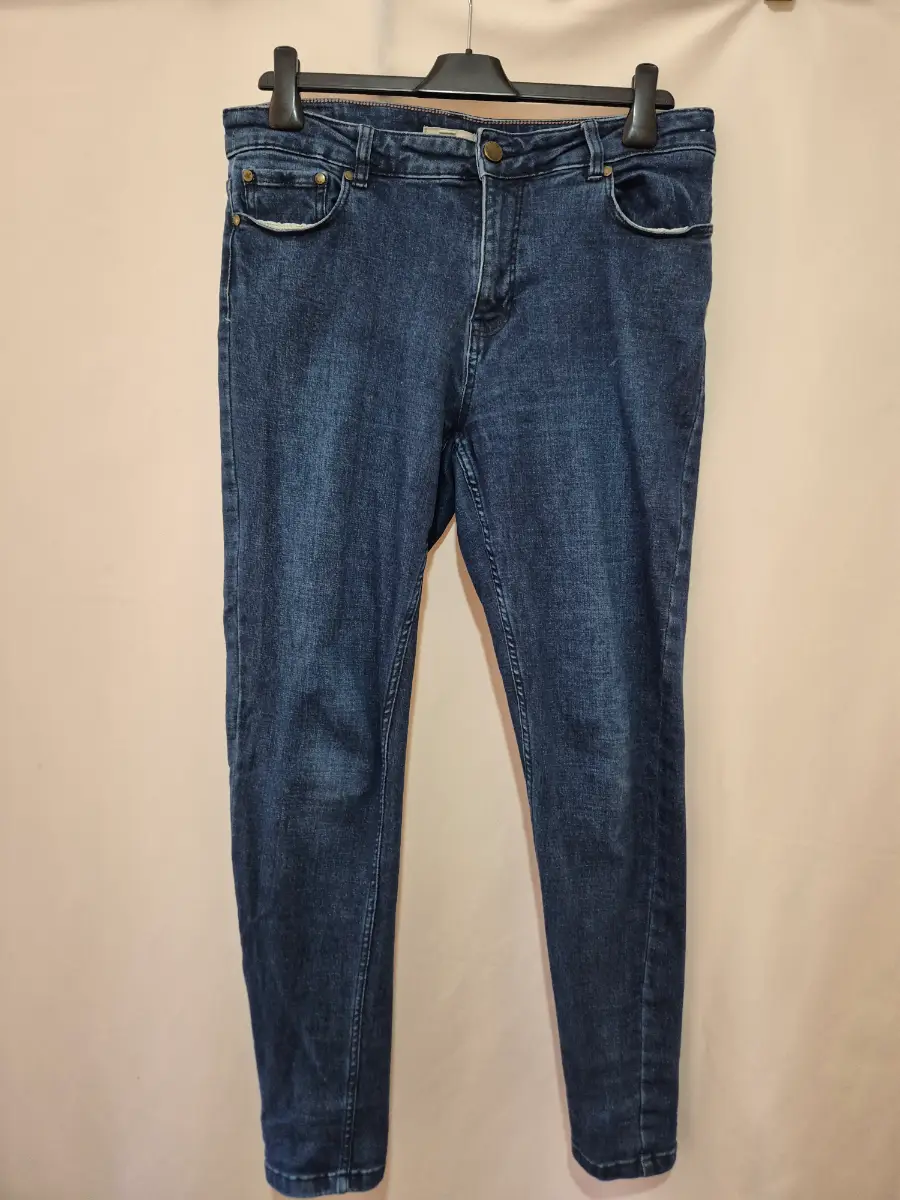 Women's Joules Monroe Skinny Jeans size 14 (34 x 29) Mid Blue Straight Leg