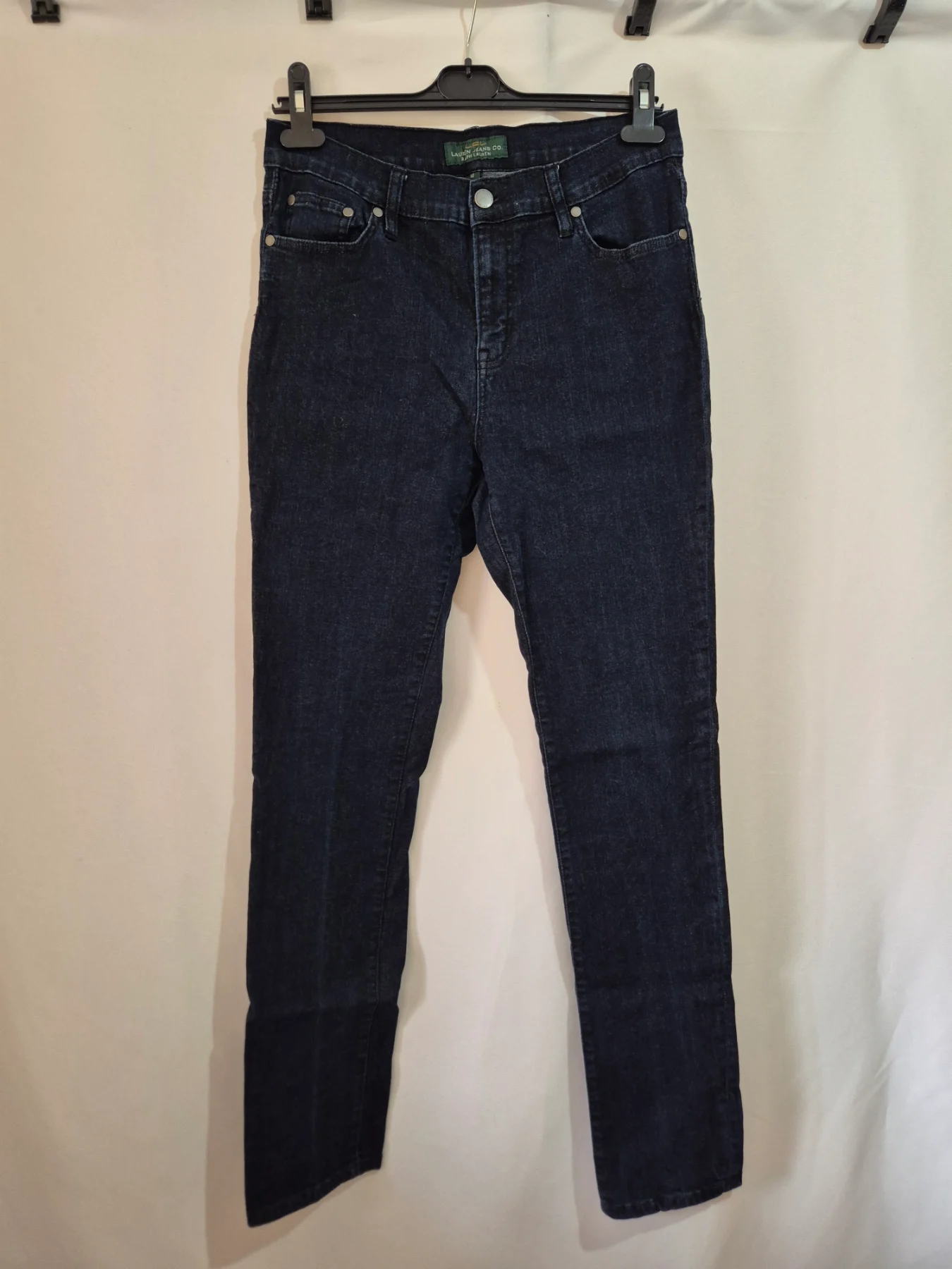 Lauren Ralph Lauren Dark Blue Jeans Womens Size 10 W30 L31 Slim Straight Leg Indigo