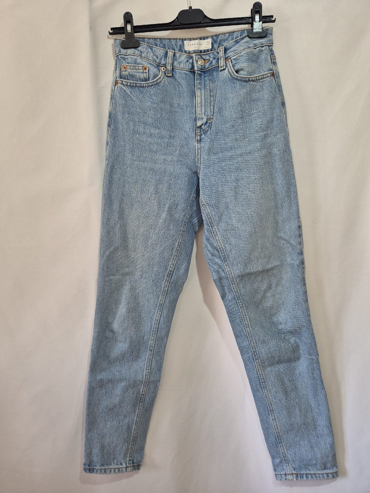 Topshop Mom Light Blue Jeans Womens Size 6 W26 L29 Denim High Waist Tapered