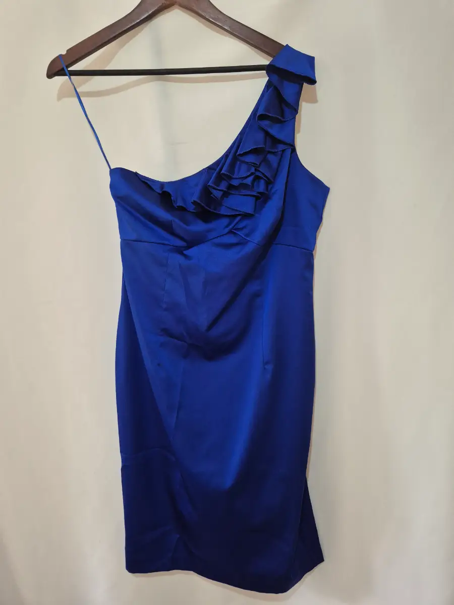 Women's Next One Shoulder Dress size 12 Royal Blue Party Bridesmaid Prom Evening