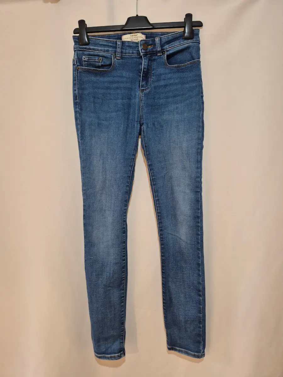 Women's White Stuff Skinny Jeans size 8 R Regular (28 x 28) Blue Mid Rise