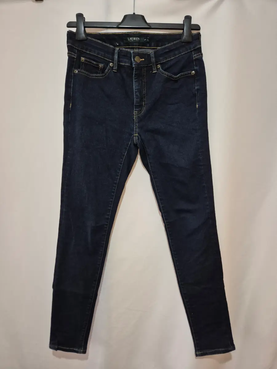 Lauren Ralph Lauren Skinny Jeans Women's size 8 (28 x 27) Indigo Dark Blue Denim