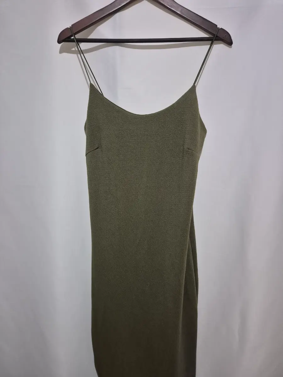 New Look Sleeveless Midi Dress size 12-14 Khaki Green Bodycon Spring Summer