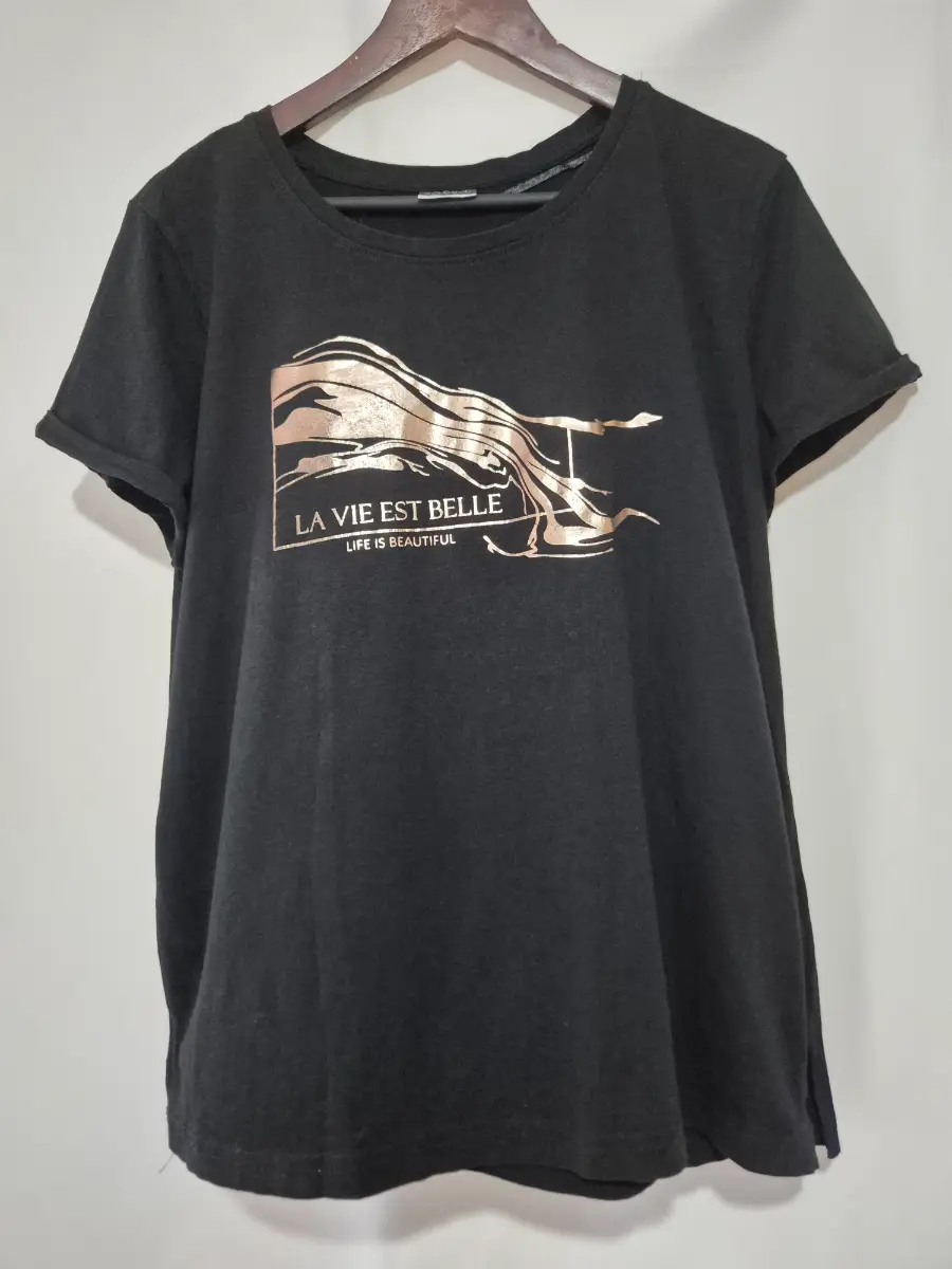 Women's Pepco Beloved Woman Short Sleeve Top T-shirt size XXL 16-18 Black