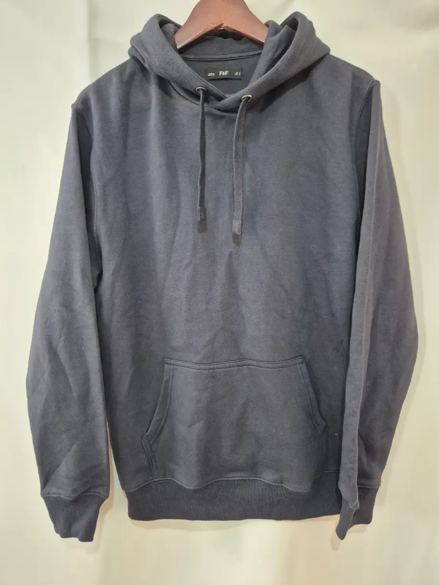F&F Mens Navy Hoodie Size M Medium Fleece Lined Sweatshirt Jumper Pullover Top