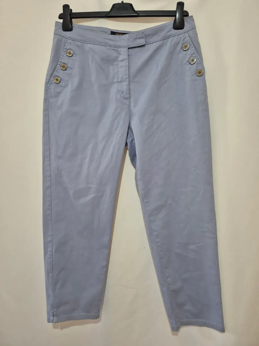 Women's Jaegar Cropped Trousers size 10 Light Blue Smart Casual